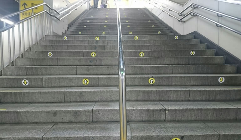 目黒駅の階段